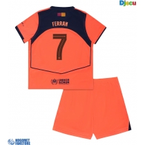 Barcelona Ferran Torres #7 Rezervni Dres za djecu 2025-26 Kratak Rukav (+ Kratke hlače)